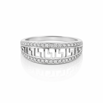 92.5 Pure Silver Versace Ring