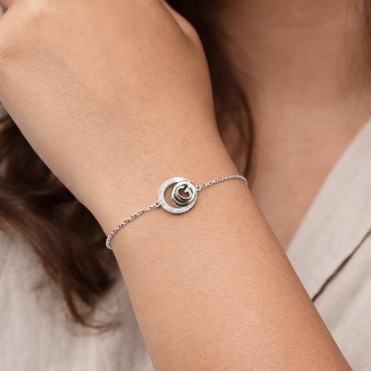 Pure 92.5 Silver Logo Bracelet