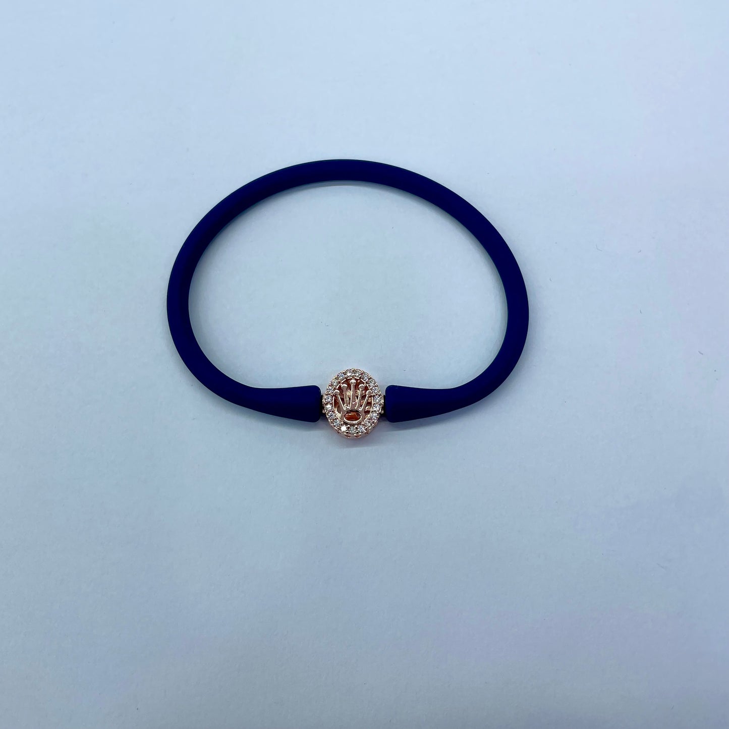 Silver RoseGold Logo Bracelet