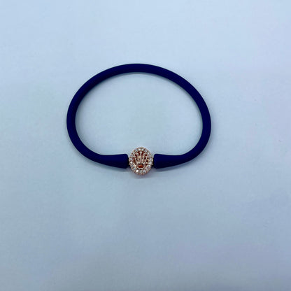Silver RoseGold Logo Bracelet