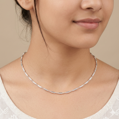 Silver Kids Fancy Pipe Chain