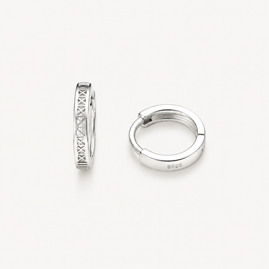 925 Silver Roman Number Style Bali