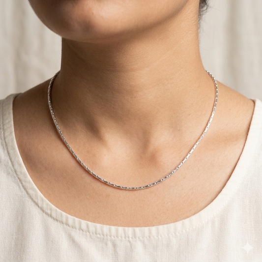 Silver Kids Long Box Chains