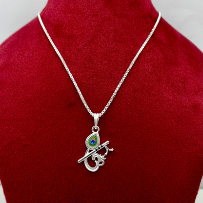 Silver Om Morepankh Pendent