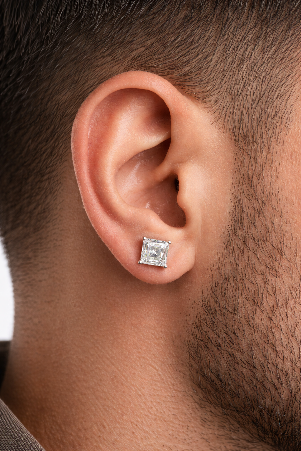 92.5 Silver Square Studs