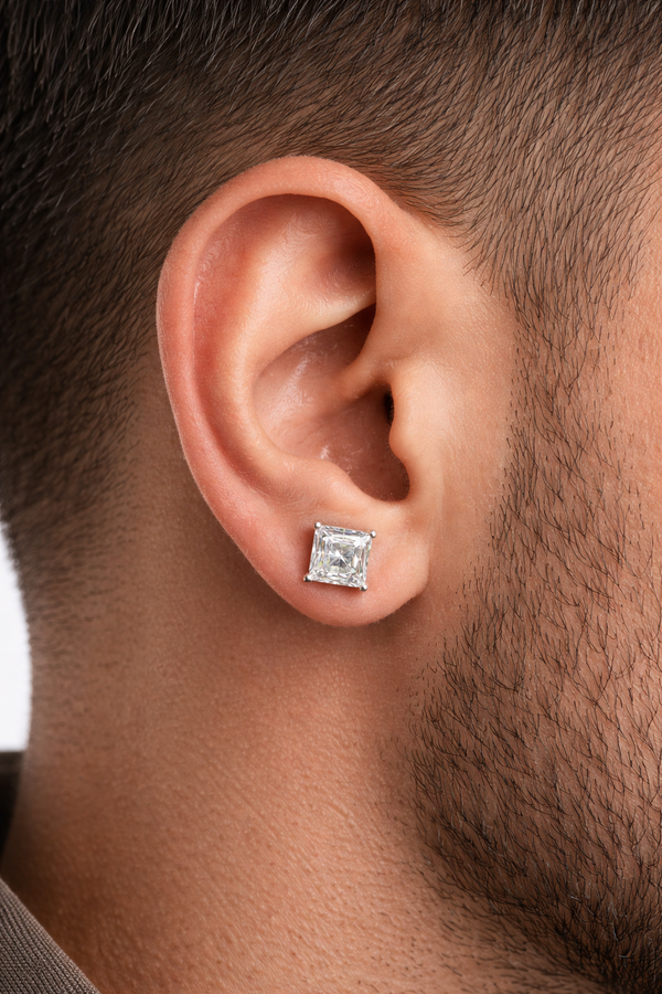 92.5 Silver Square Studs