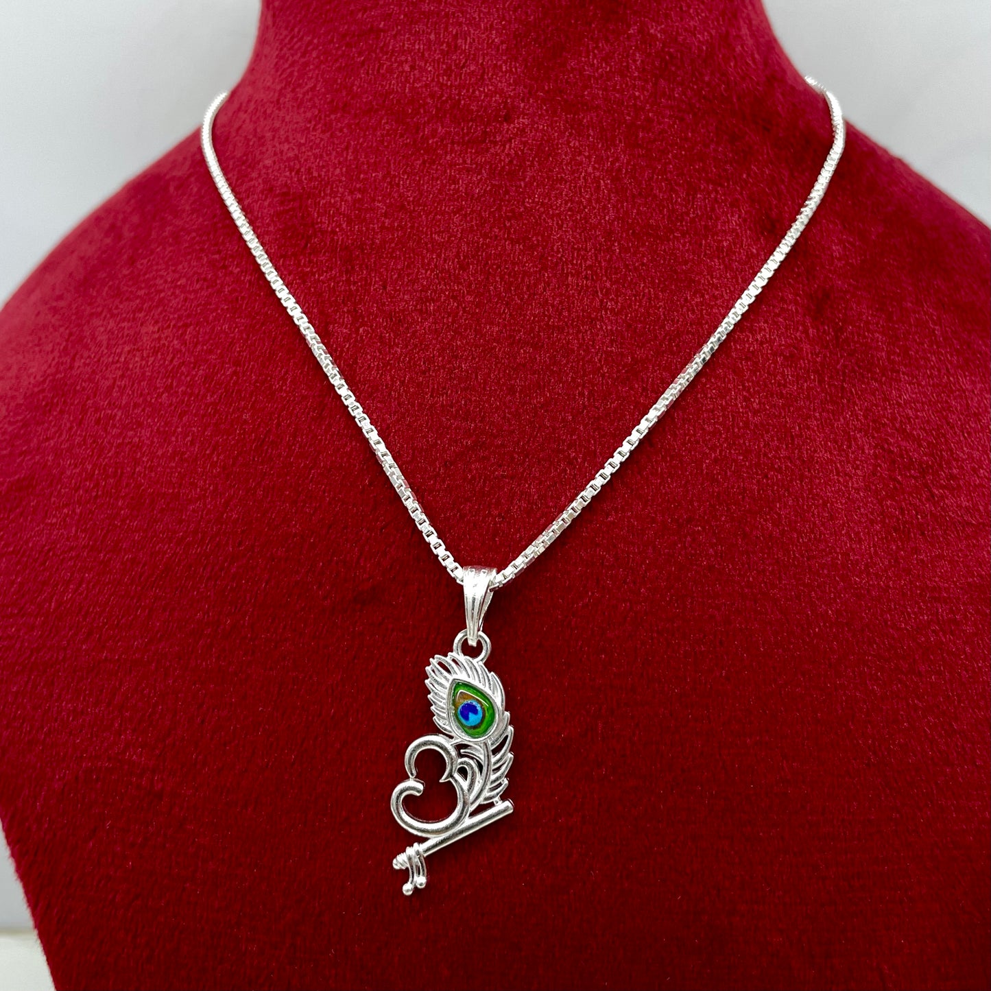 Silver Om Morepankh Pendent