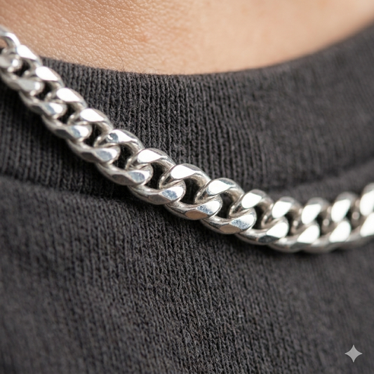 Silver Kids Cuban Chain