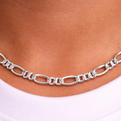 Silver Kids Morden Figaro Chain