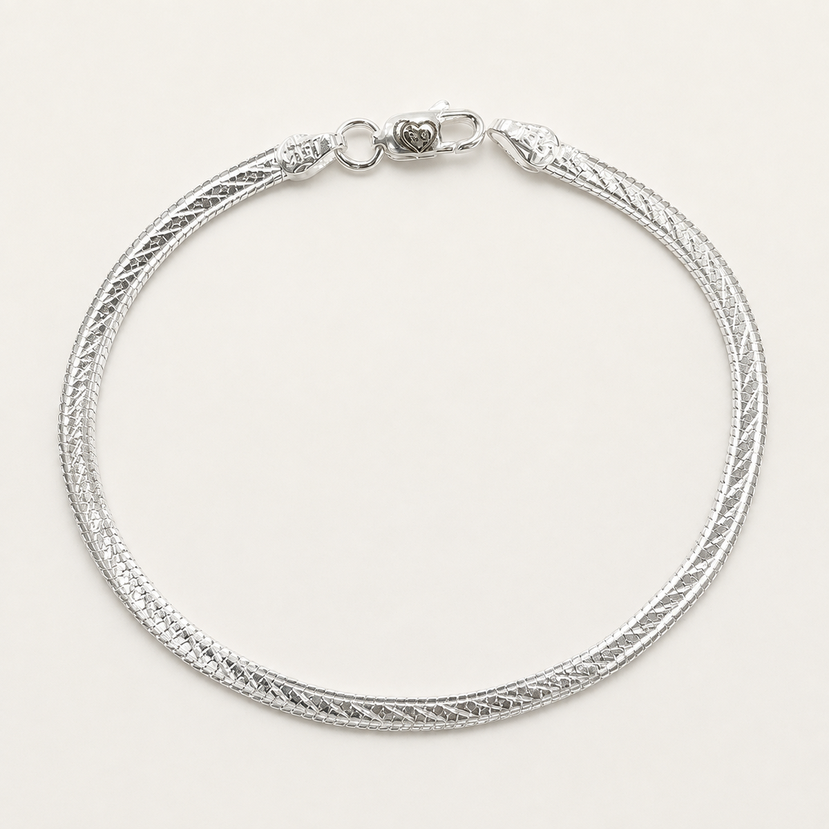 Silver Flat Minimal Bracelet