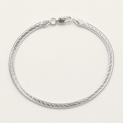 Silver Flat Minimal Bracelet