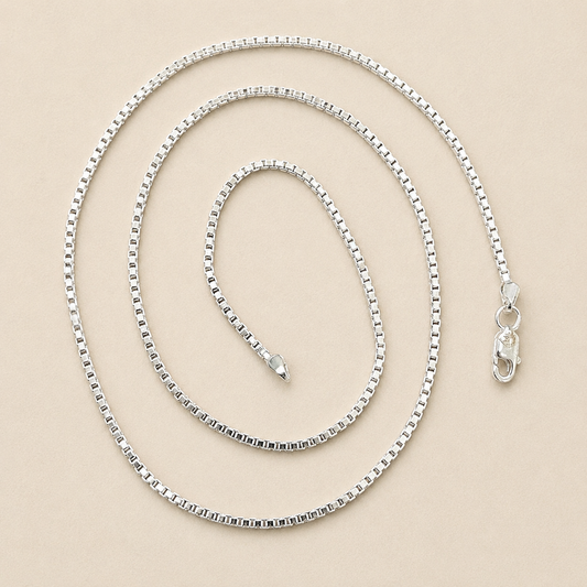 Silver Box Chain - Timeless Design