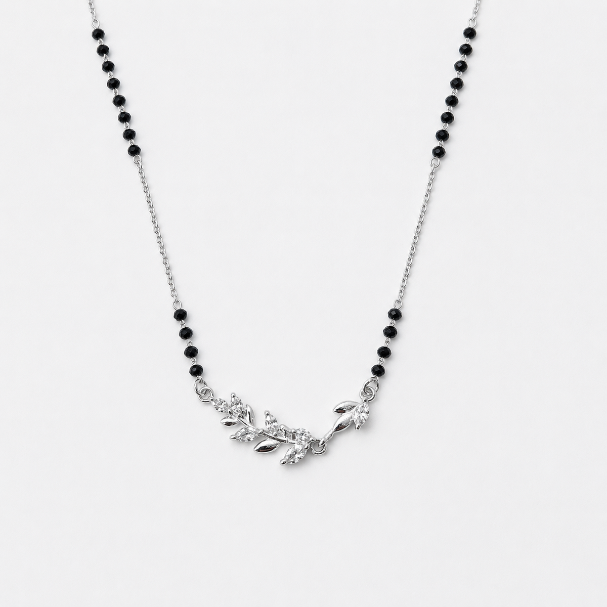 925 Silver Leaf Style Mangalsutra