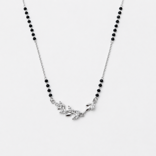 925 Silver Leaf Style Mangalsutra
