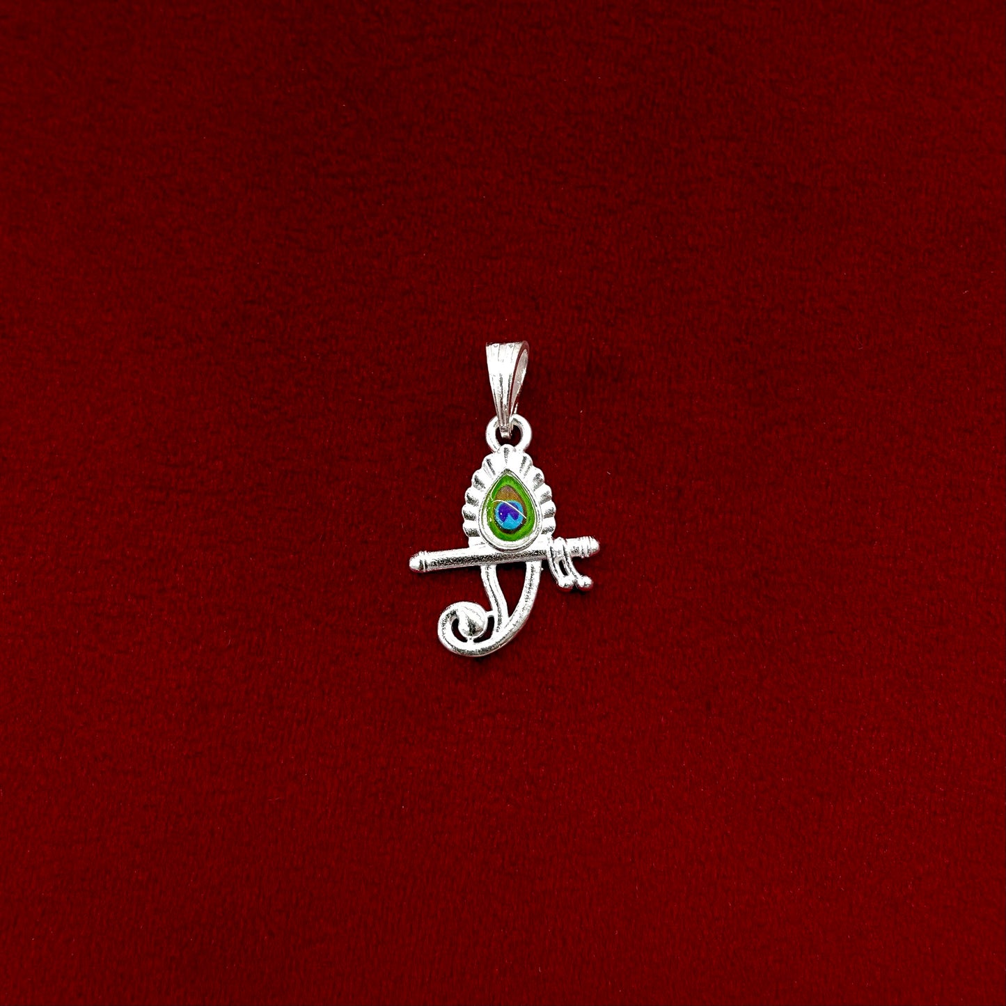 Silver Morepankh Fancy Pendent