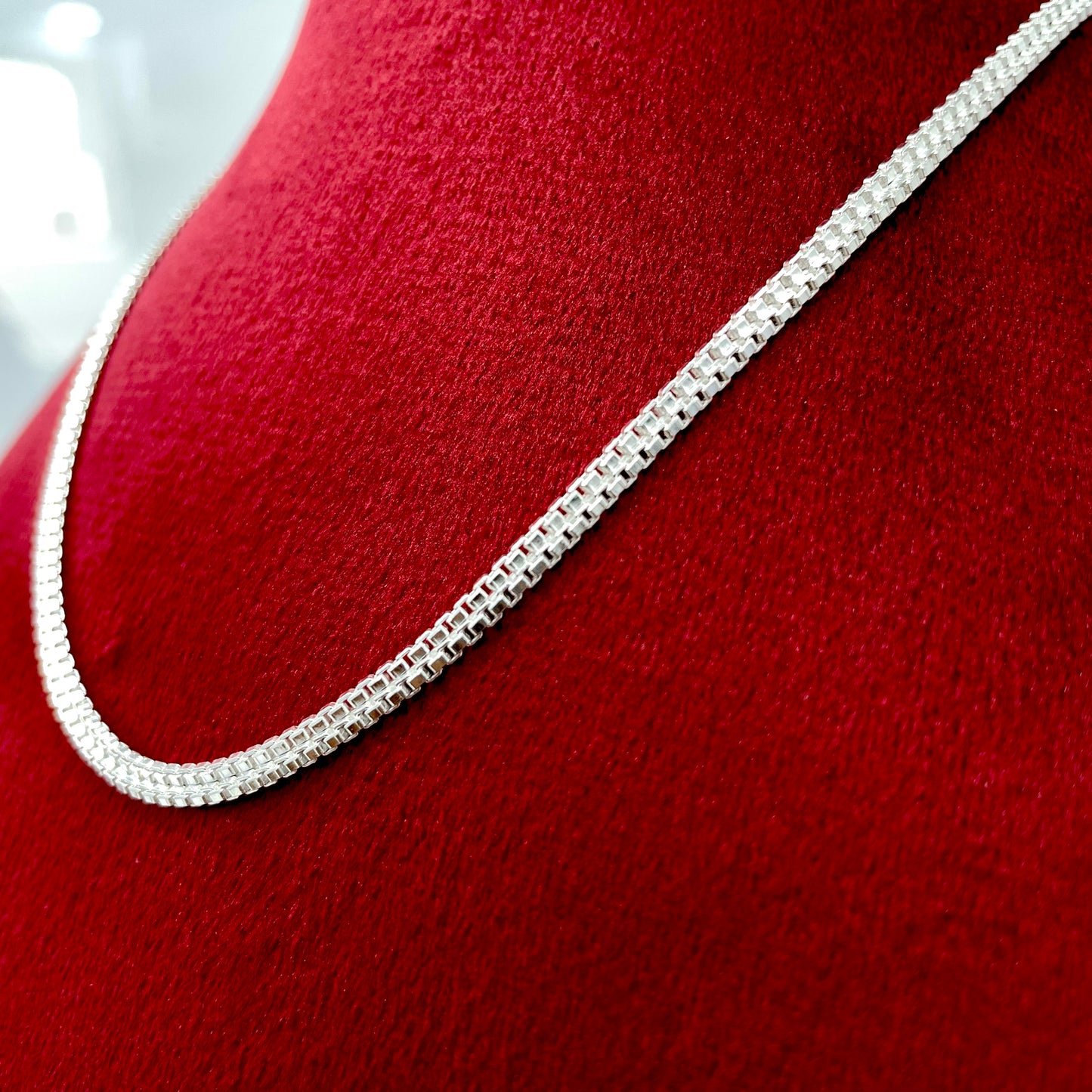 Silver Kids Dual Box Chain
