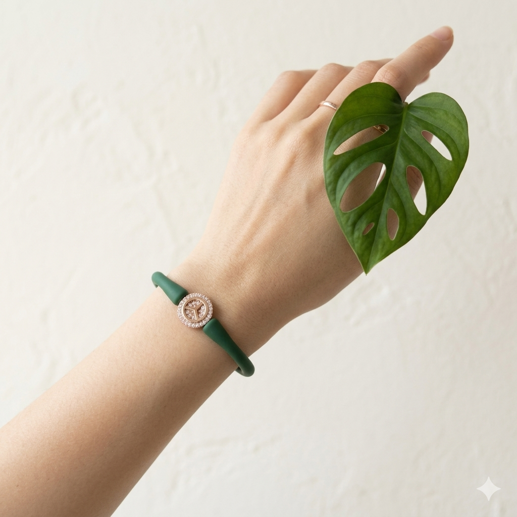Silver RoseGold Logo Bracelet