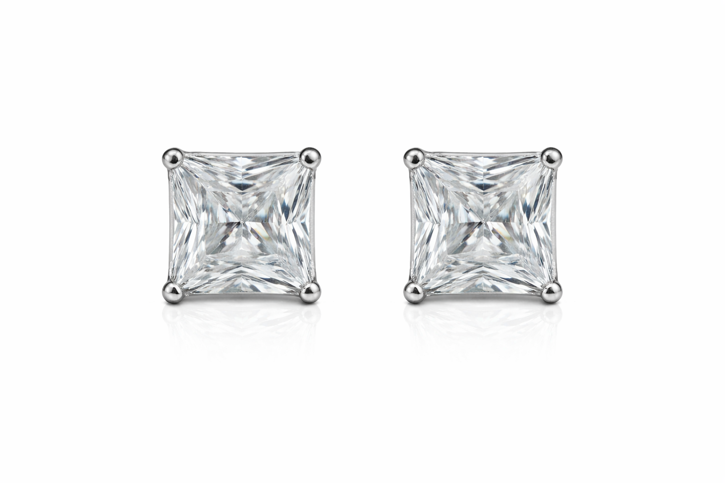 92.5 Silver Square Studs