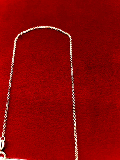 92.5 Pure Silver Rhodium Ladies Chain- Makoda Chain- Durable and Minimal