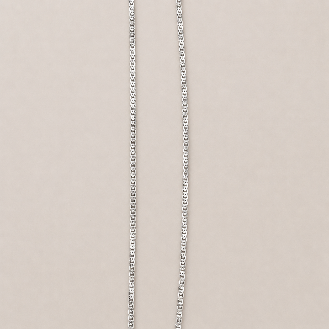Silver Link Style Box Chain
