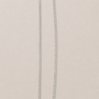 Silver Link Style Box Chain