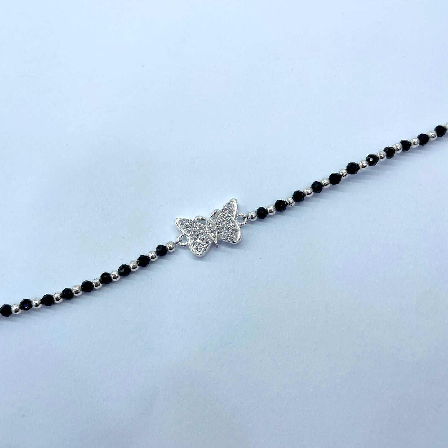 Silver Girlish Butterfly Bracelet