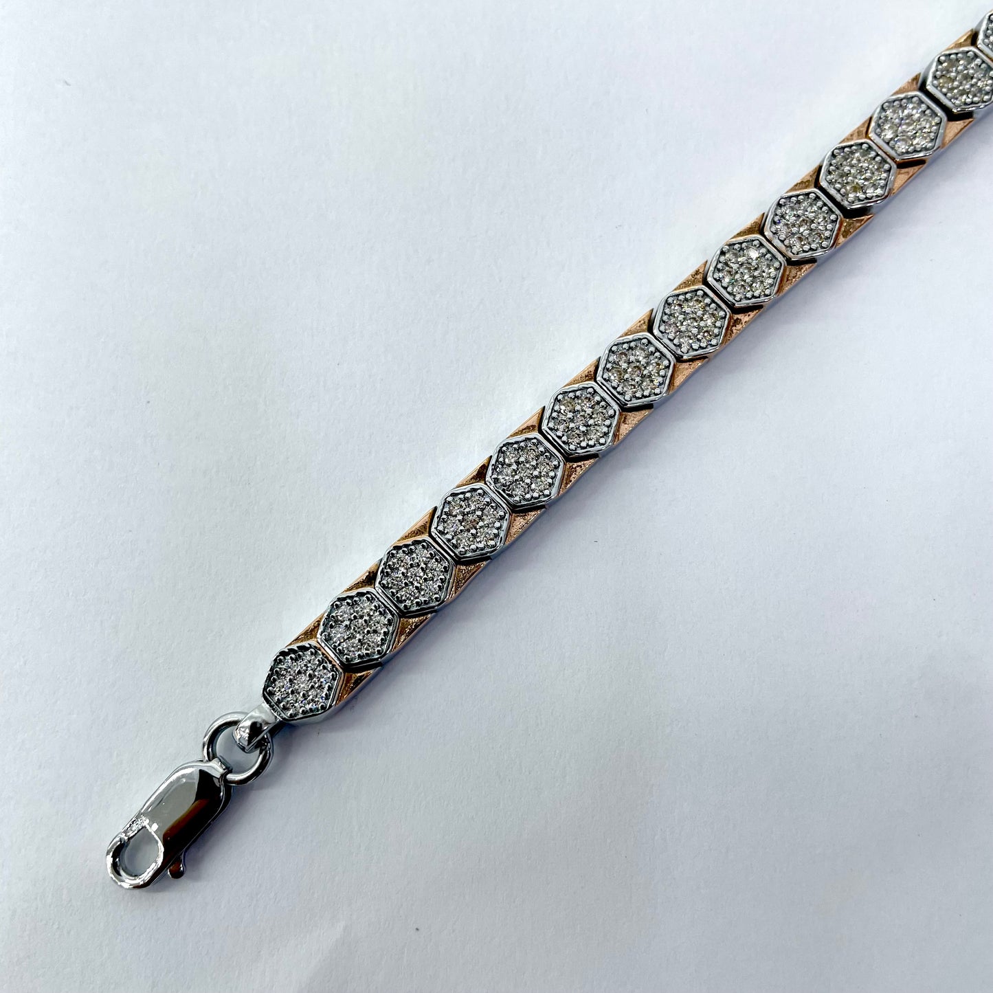 Silver Men Rose Gold Bracelet smart