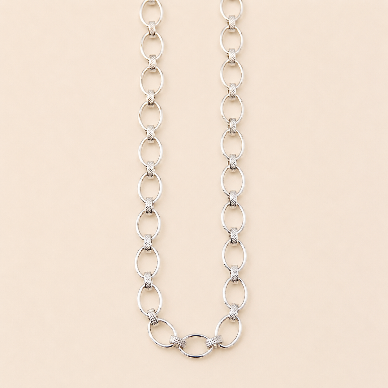 Silver Oval Link Chain