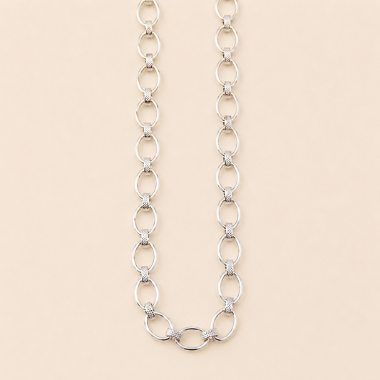 Silver Oval Link Chain