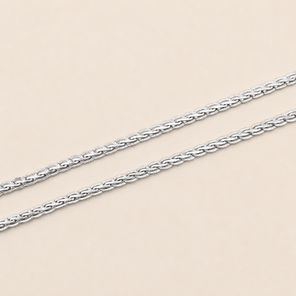 Silver Cross Style Minimal Anklet for Her