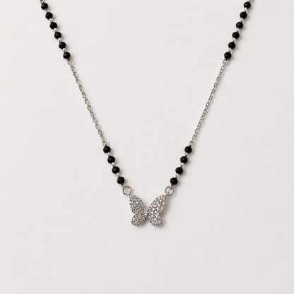 925 Silver Minimal Butterfly Mangalsutra