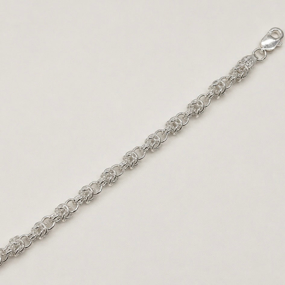 Silver Men Roman Bracelet