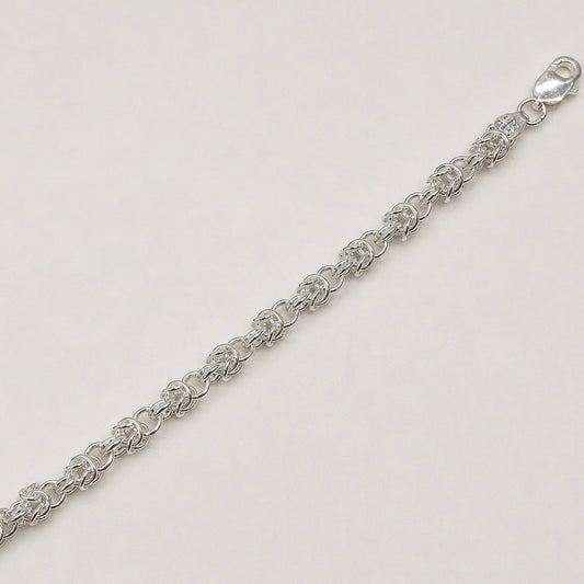 Silver Men Roman Bracelet