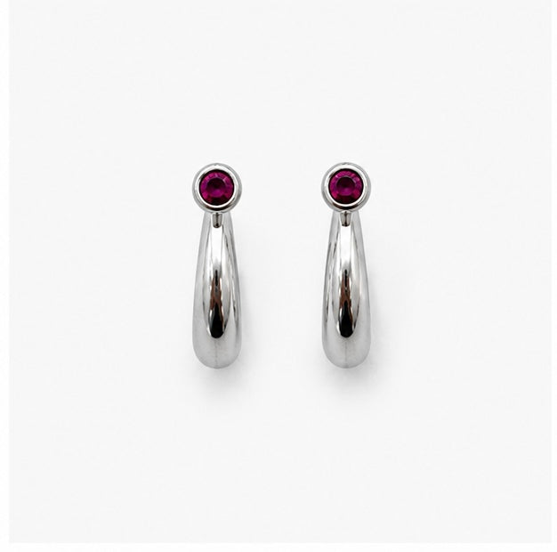 92.5 Silver Pink Stone Plain Murki