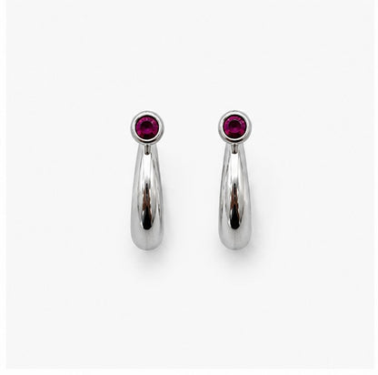 92.5 Silver Pink Stone Plain Murki
