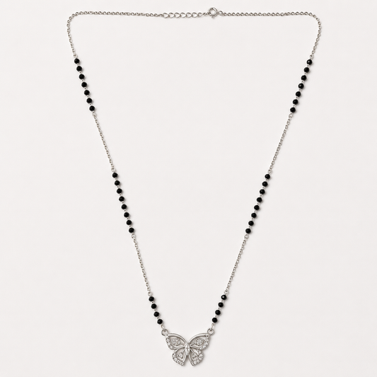 925 Silver Stunning Butterfly Mangalsutra