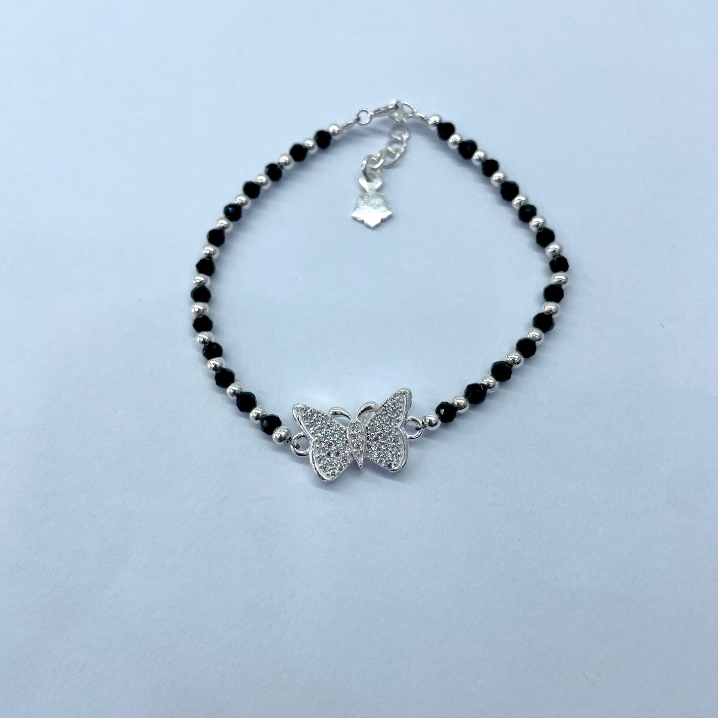 Silver Girlish Butterfly Bracelet