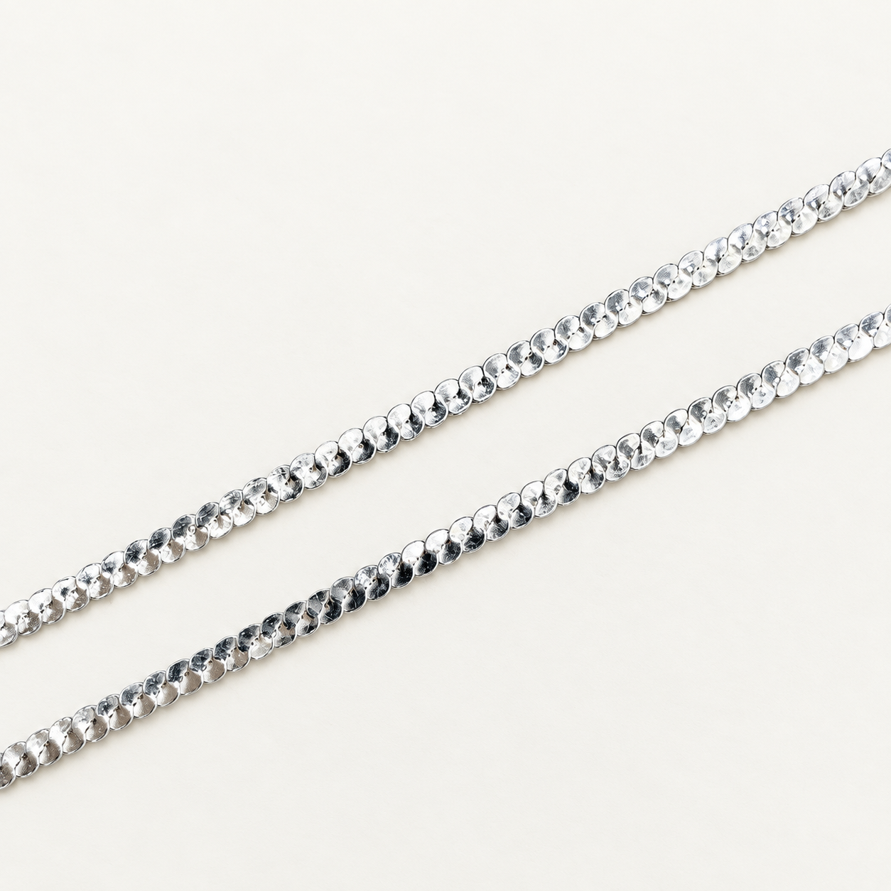 Silver S Style Flat Anklet