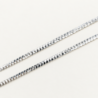 Silver S Style Flat Anklet