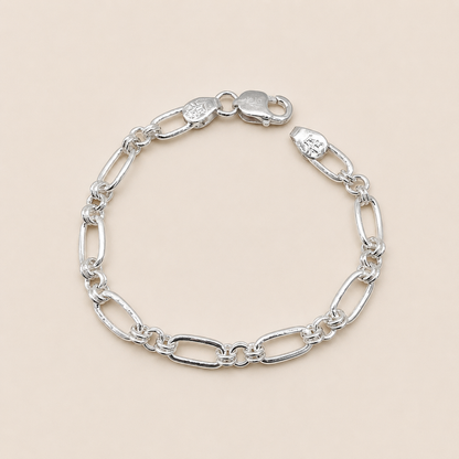 Silver Men Link Bracelet