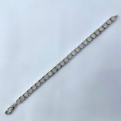 Silver Men Rhodium Fancy Bracelet