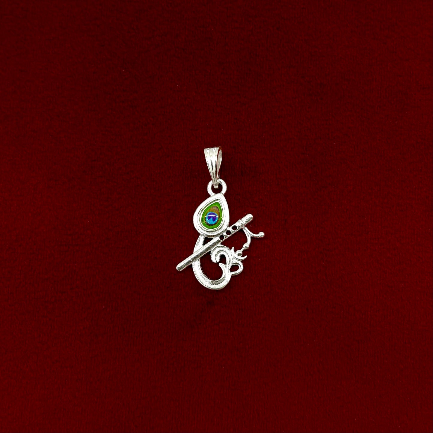 Silver Om Morepankh Pendent