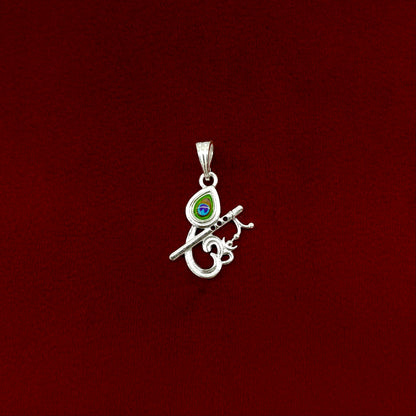 Silver Om Morepankh Pendent