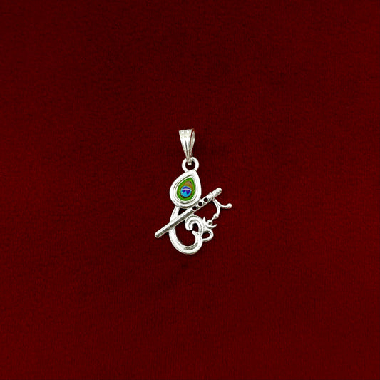 Silver Om Morepankh Pendent