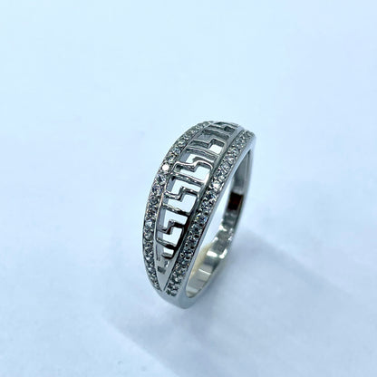 92.5 Pure Silver Versace Ring