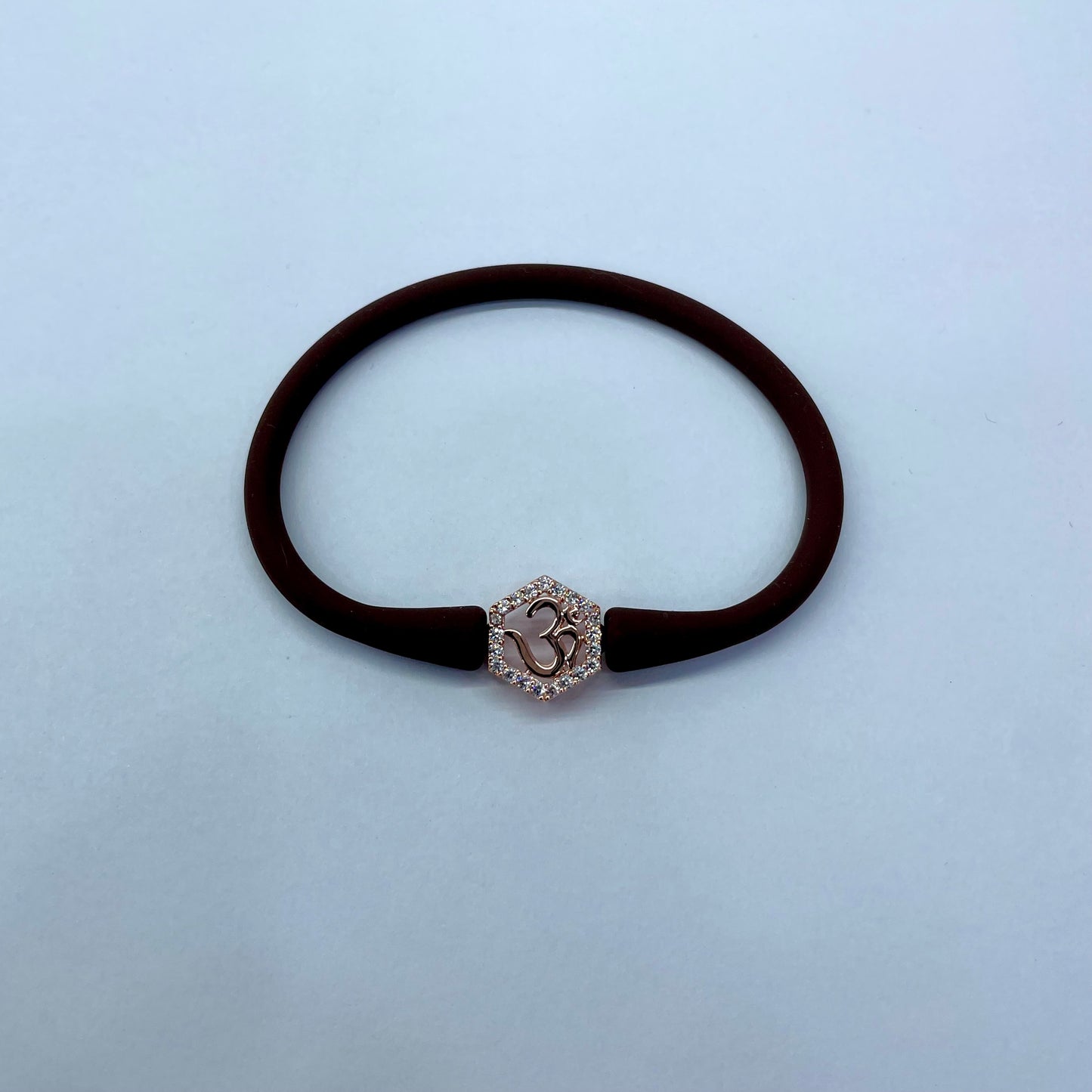 Silver RoseGold Om Bracelet