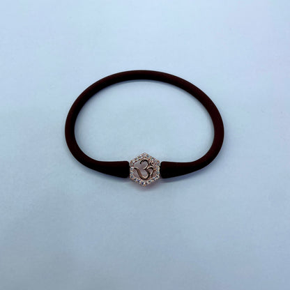 Silver RoseGold Om Bracelet