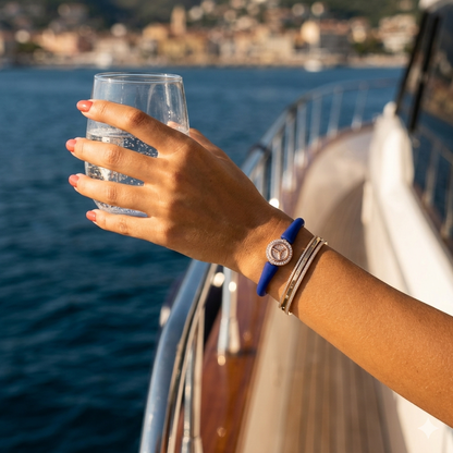Silver RoseGold Logo Bracelet
