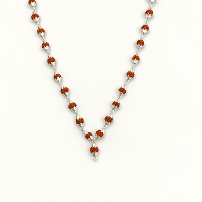 Silver Handmade Rudraksh Mala