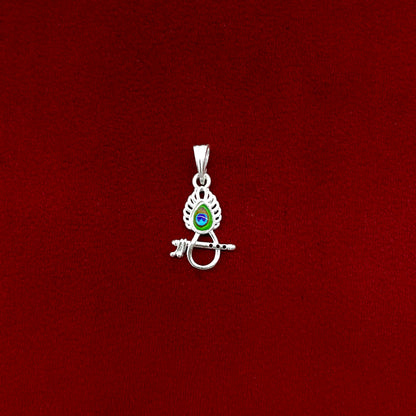 Silver Morepankh Fancy Pendent
